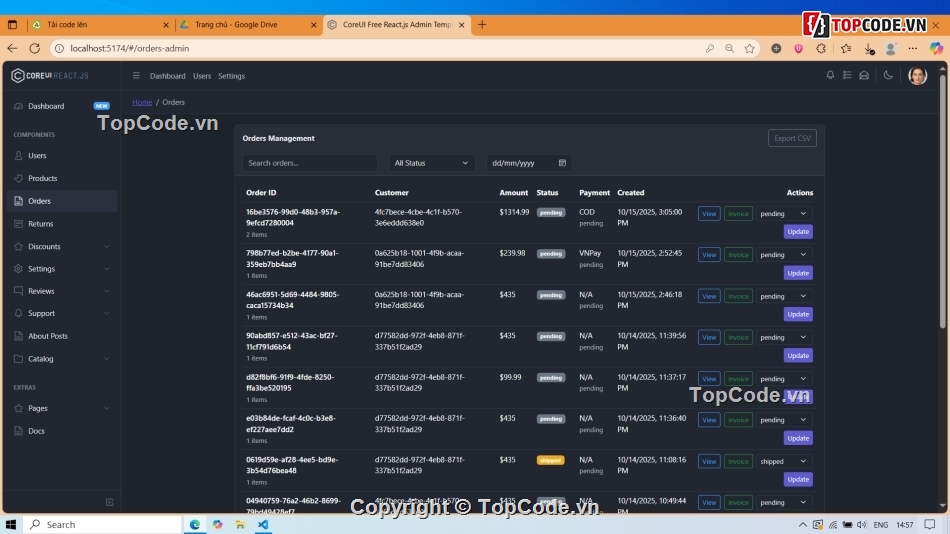 App,API,Stack,e commerce,Code đồ án